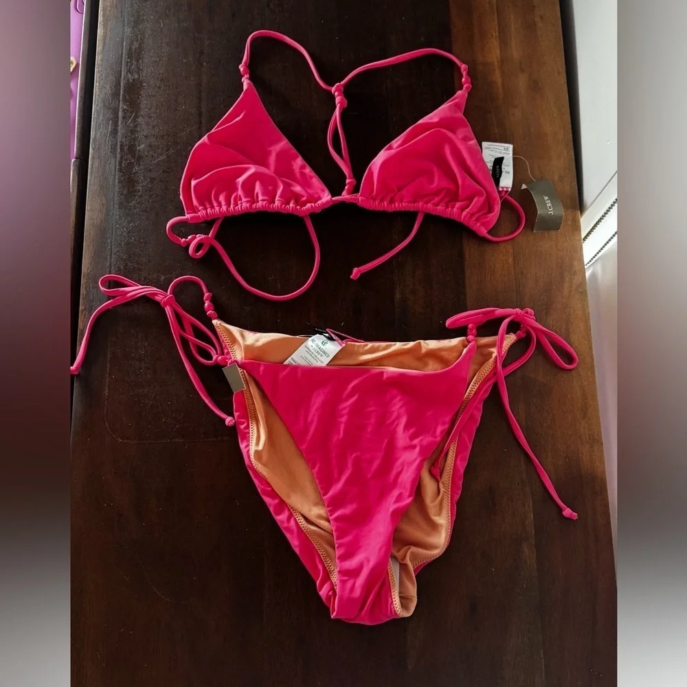 NWT J. Crew beaded string bikini - Picture 1 of 4
